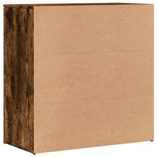 Komoda boja dimljenog hrasta 79x38x80 cm konstruirano drvo - Dimljeni hrast 1 Cijena