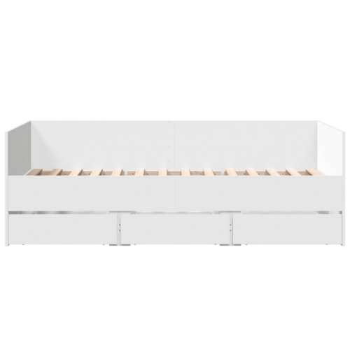 Dnevni krevet s ladicama bez madraca bijeli 90x190 cm - Bijela 90 x 190 cm Cijena
