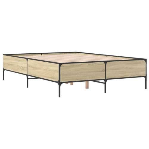 Okvir za krevet boja hrasta 140x190cm konstruirano drvo i metal - sonoma hrast 140 x 190 cm 44 cm Cijena