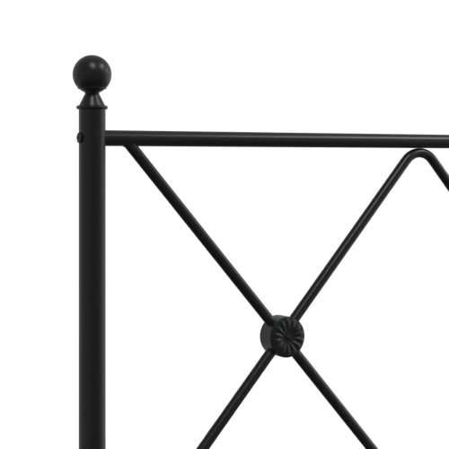 Metalno uzglavlje crno 75 cm - Crna 75cm 1 Cijena
