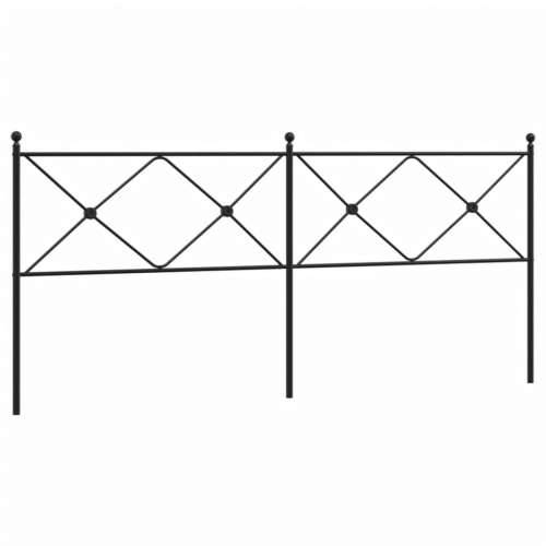 Metalno uzglavlje crno 200 cm - Crna 200 cm 1 Cijena