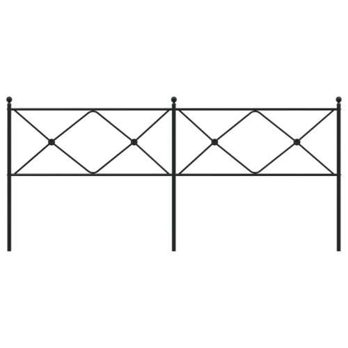 Metalno uzglavlje crno 200 cm - Crna 200 cm 1 Cijena