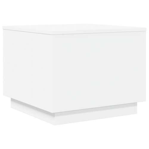 Stolić za kavu s LED svjetlima bijeli 50 x 50 x 40 cm - Bijela 1 50 cm Cijena