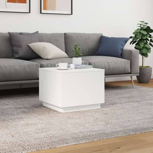 Stolić za kavu s LED svjetlima bijeli 50 x 50 x 40 cm - Bijela 1 50 cm Cijena