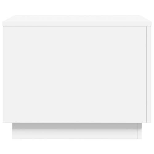 Stolić za kavu s LED svjetlima bijeli 50 x 50 x 40 cm - Bijela 1 50 cm Cijena