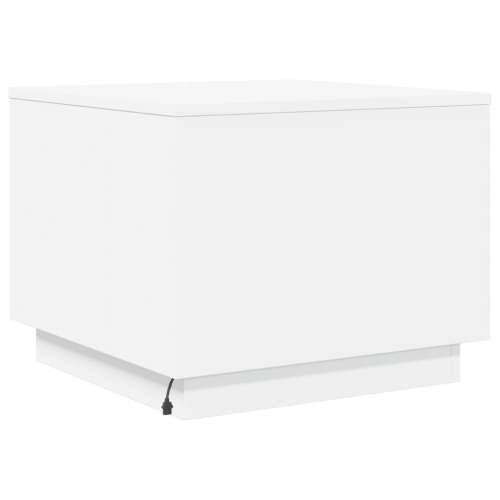 Stolić za kavu s LED svjetlima bijeli 50 x 50 x 40 cm - Bijela 1 50 cm Cijena
