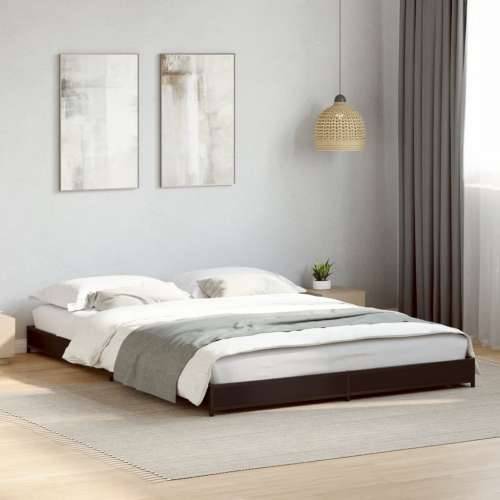 Okvir kreveta crni 120 x 200 cm od konstruiranog drvo i metal - Crna 120 x 200 cm 14.5 cm Cijena