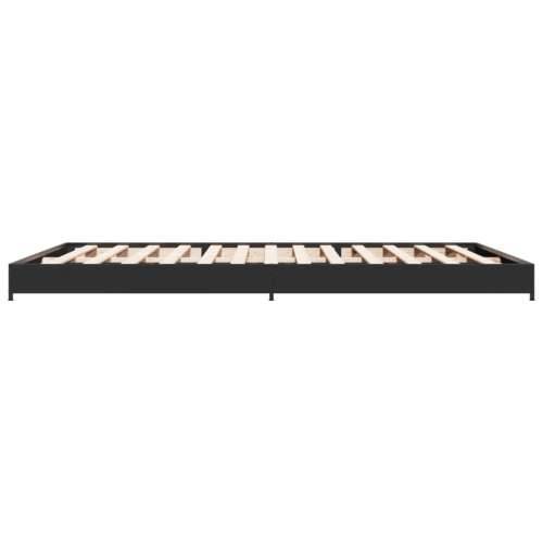 Okvir kreveta crni 120 x 200 cm od konstruiranog drvo i metal - Crna 120 x 200 cm 14.5 cm Cijena