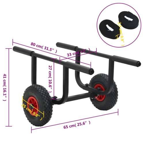 Kolica za kajak 90 kg aluminijska - 80 x 65 x 41 cm 1 Cijena