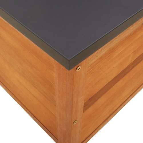 Vrtna kutija za pohranu 60x50x55cm od masivnog drva eukaliptusa - 60 x 50 x 55 cm Cijena