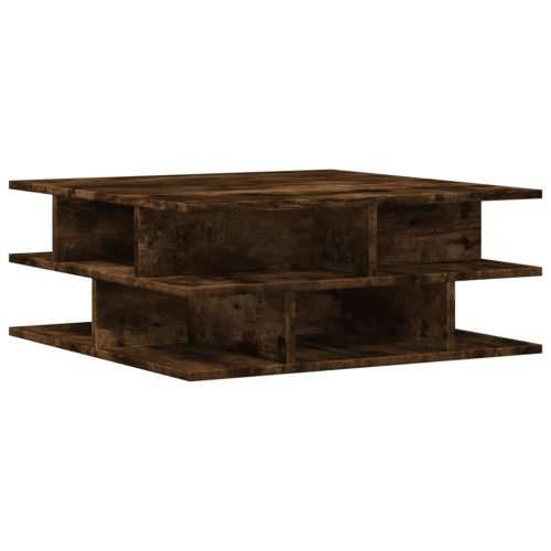 Stolić za kavu boja hrasta 70x70x29 cm konstruirano drvo - Dimljeni hrast 1 Cijena