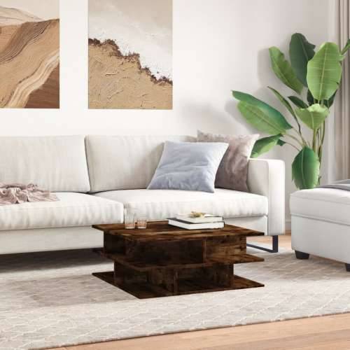 Stolić za kavu boja hrasta 70x70x29 cm konstruirano drvo - Dimljeni hrast 1 Cijena