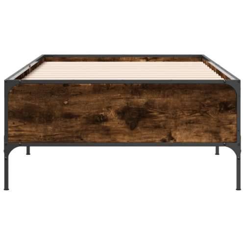 Okvir kreveta boja hrasta 75 x 190 cm konstruirano drvo i metal - Dimljeni hrast 75 x 190 cm 44 cm Cijena
