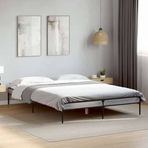 Okvir kreveta boja hrasta 140x200cm konstruirano drvo i metal Sivi hrast sonoma 140 x 200 cm 30 cm Cijena