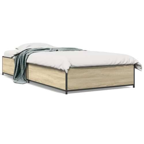 Okvir za krevet boja hrasta 75x190 cm konstruirano drvo i metal - sonoma hrast 75 x 190 cm 29 cm Cijena