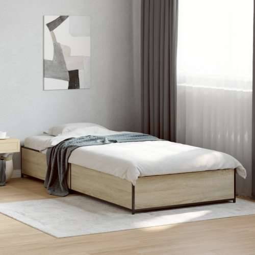 Okvir za krevet boja hrasta 75x190 cm konstruirano drvo i metal - sonoma hrast 75 x 190 cm 29 cm Cijena