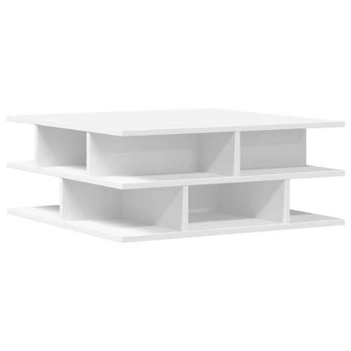 Stolić za kavu bijeli 70x70x29 cm od konstruiranog drva - Bijela 1 Cijena