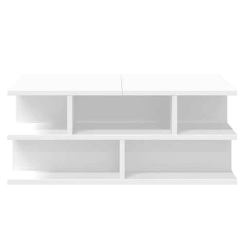 Stolić za kavu bijeli 70x70x29 cm od konstruiranog drva - Bijela 1 Cijena