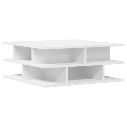 Stolić za kavu bijeli 70x70x29 cm od konstruiranog drva - Bijela 1 Cijena