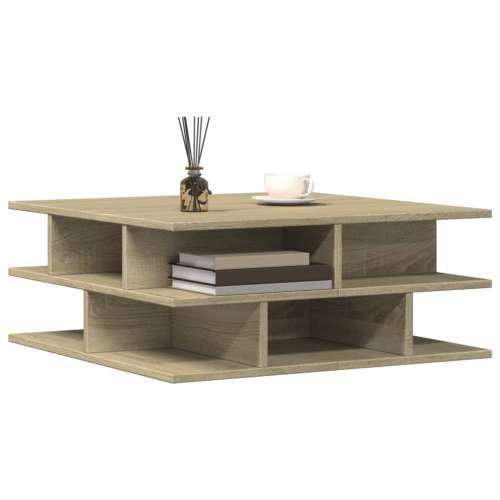 Stolić za kavu boja hrasta 70x70x29 cm konstruirano drvo - sonoma hrast 1 Cijena