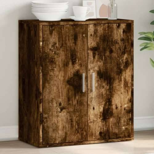 Komoda boja dimljenog hrasta 79x38x80 cm konstruirano drvo - Dimljeni hrast 1 Cijena