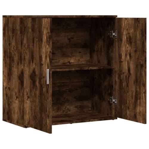 Komoda boja dimljenog hrasta 79x38x80 cm konstruirano drvo - Dimljeni hrast 1 Cijena