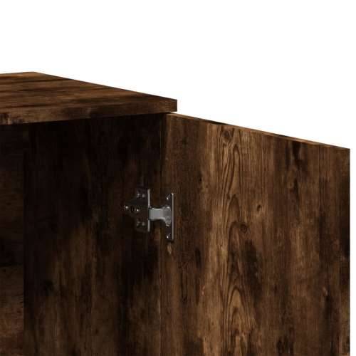 Komoda boja dimljenog hrasta 79x38x80 cm konstruirano drvo - Dimljeni hrast 1 Cijena