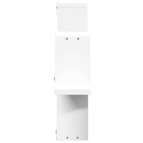 Zidna polica bijela 104,5 x 10 x 43 cm od konstruiranog drva - Bijela 1 Cijena