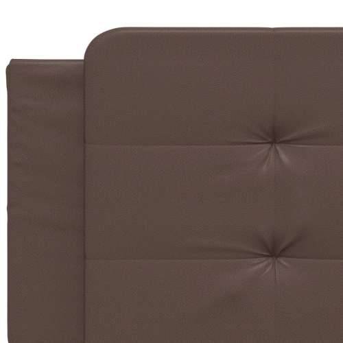 Okvir za krevet s uzglavljem smeđi 200x200 cm od umjetne kože - Smeđa 200 x 200 cm Cijena