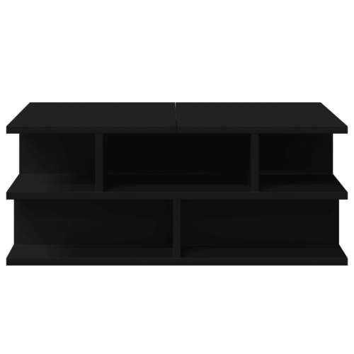 Stolić za kavu crni 70x70x29 cm od konstruiranog drva - Crna 1 Cijena