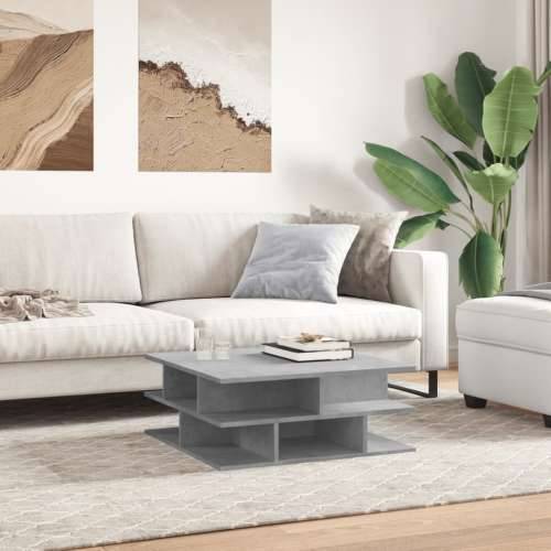 Stolić za kavu boja betona 70x70x29 cm konstruirano drvo - Beton siva 1 Cijena