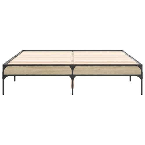 Okvir za krevet boja hrasta 140x190cm konstruirano drvo i metal - sonoma hrast 140 x 190 cm 30 cm Cijena