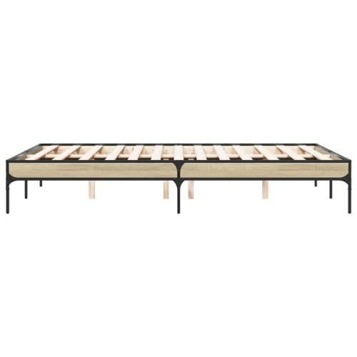 Okvir za krevet boja hrasta 135x190cm konstruirano drvo i metal - sonoma hrast 135 x 190 cm 30 cm Cijena