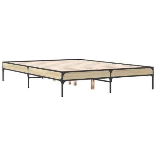 Okvir za krevet boja hrasta 135x190cm konstruirano drvo i metal - sonoma hrast 135 x 190 cm 30 cm Cijena