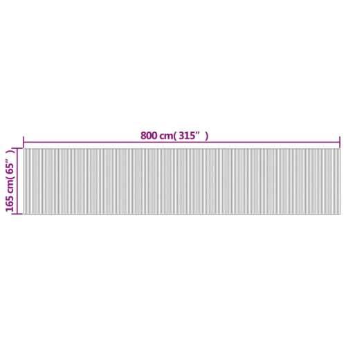 Paravan - Sobna pregrada crna 165 x 800 cm od bambusa - Crna 800 x 165 cm 1 Cijena