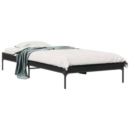Okvir za krevet crni 100x200 cm konstruirano drvo i metal - Crna 100 x 200 cm 30 cm Cijena