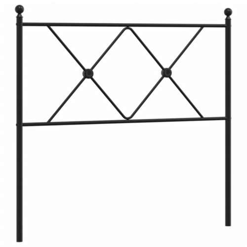 Metalno uzglavlje crno 90 cm - Crna 90 cm 1 Cijena