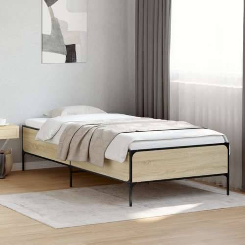 Okvir za krevet boja hrasta 90x190 cm konstruirano drvo i metal - sonoma hrast 90 x 190 cm 44 cm Cijena