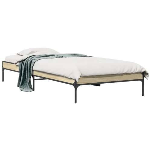Okvir za krevet boja hrasta 100x200cm konstruirano drvo i metal - sonoma hrast 100 x 200 cm 30 cm Cijena