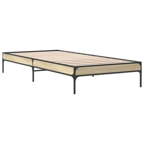 Okvir za krevet boja hrasta 90x190 cm konstruirano drvo i metal - sonoma hrast 90 x 190 cm 30 cm Cijena