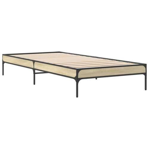 Okvir za krevet boja hrasta 90x190 cm konstruirano drvo i metal - sonoma hrast 90 x 190 cm 30 cm Cijena