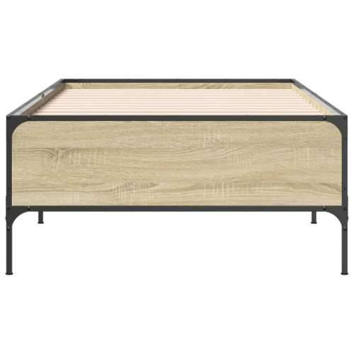 Okvir za krevet boja hrasta 100x200cm konstruirano drvo i metal - sonoma hrast 100 x 200 cm 44 cm Cijena