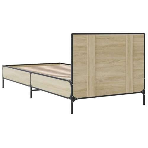 Okvir za krevet boja hrasta 75x190 cm konstruirano drvo i metal - sonoma hrast 75 x 190 cm Cijena