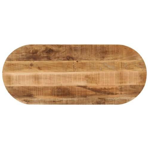 Stolna ploča 100x40x2,5 cm ovalna od masivnog grubog drva manga - Grubo drvo manga (prirodno) 100 x 40 cm 1 25 mm Cijena