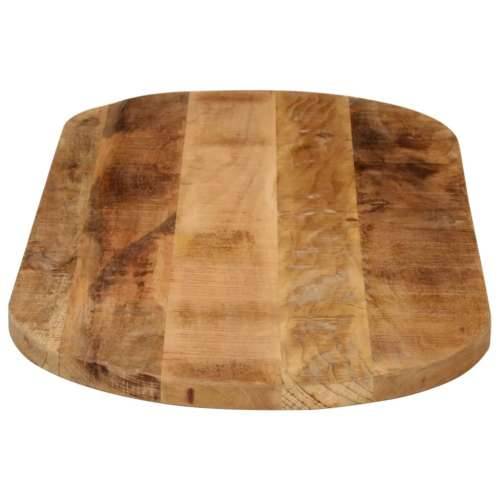 Stolna ploča 100x40x2,5 cm ovalna od masivnog grubog drva manga - Grubo drvo manga (prirodno) 100 x 40 cm 1 25 mm Cijena