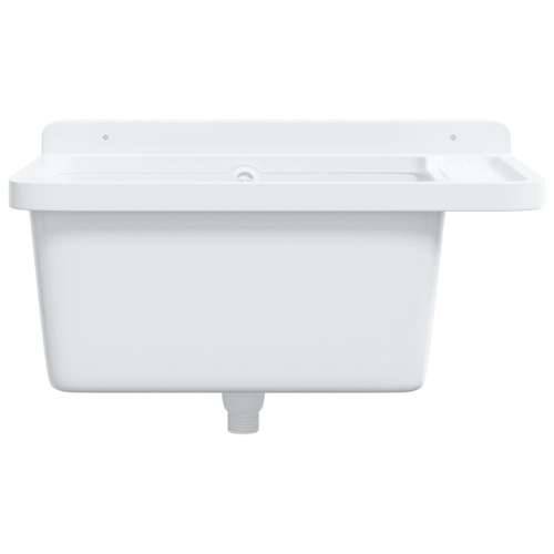 Lavabo - Umivaonik za zidnu montažu bijeli 60 x 40 x 28 cm od smole - Bijela 60 x 40 x 28 cm Cijena