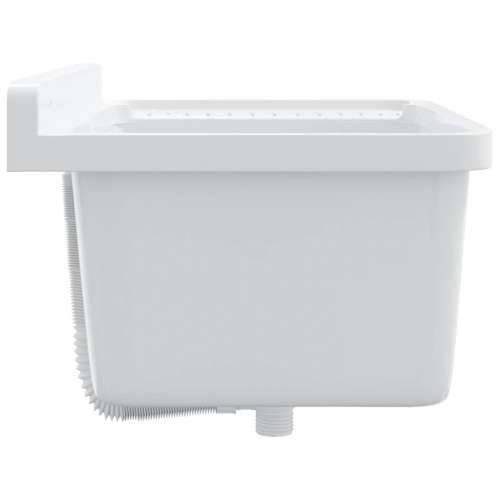 Lavabo - Umivaonik za zidnu montažu bijeli 60 x 40 x 28 cm od smole - Bijela 60 x 40 x 28 cm Cijena