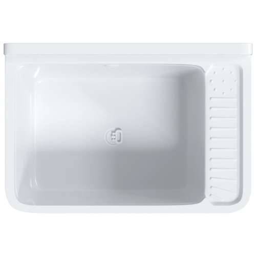 Lavabo - Umivaonik za zidnu montažu bijeli 60 x 40 x 28 cm od smole - Bijela 60 x 40 x 28 cm Cijena