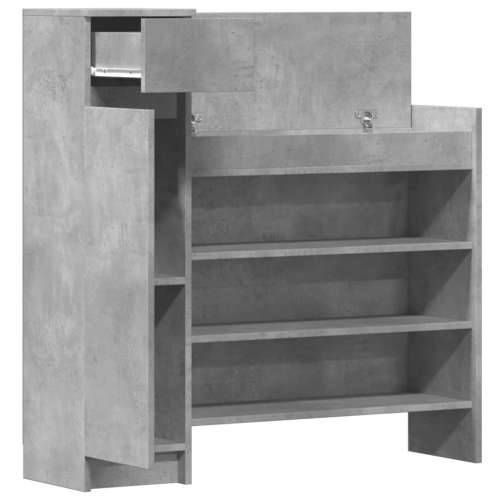 Ormarić za cipele boja betona 100,5x28x100 cm konstruirano drvo - Beton siva 1 Cijena