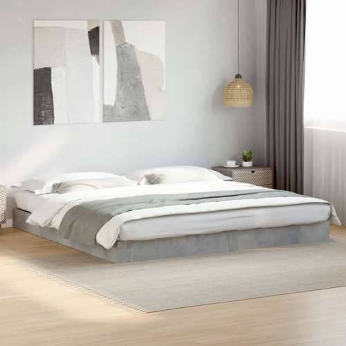 Okvir kreveta siva boja betona 180x200 cm od konstruiranog drva - Beton siva 180 x 200 cm 17 cm Cijena